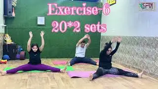 Day-14/21 flat belly challenge🔥Easy exercise for sides, belly, hip & inner thigh #weightloss #abs