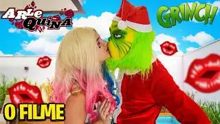 O FILME DO GRINCH ROUBOU UM BEIJO NA BOCA DA ARLEQUINA !!! BEIJO ROUBADO!