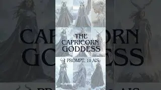 One goddess. One prompt. 10 AI art tools | Capricorn | Zodiac Goddess Series