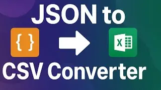 JSON to CSV Converter for FREE