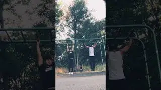10 Controlled Half Wide Left To Right Side Pull Ups & 10 Shoulder Push Ups #exercisemotivation