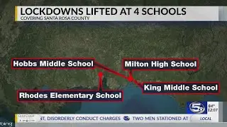 Lockdowns lifted at 4 Santa Rosa County schools
