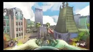 Overwatch glitch 7! Dva outside the map! (Hollywood)