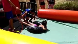 Tobog&aacute;n gigante Aroa 6 a&ntilde;os fiestas G&uuml;evejar