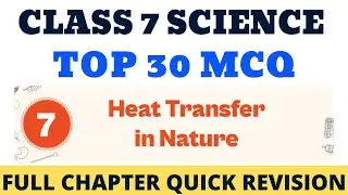 Best MCQ Class 7 Heat Transfer in Nature | NCERT Class 7 MCQ