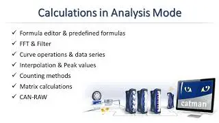 Calculations in catman Analysis Mode
