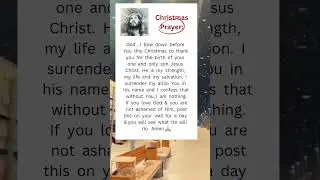 Make This Your Christmas Prayer 🙏 Powerful Message ✝️💟 #jesuslovesyou #prayer #christmas #faith
