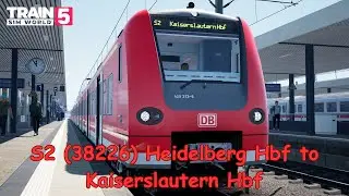 S2 (38226) Heidelberg Hbf to Kaiserslautern Hbf - Ludwigsbahn - BR 425 - Train Sim World 5