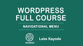 Wordpress Full Course #8: How to create a navigation menu