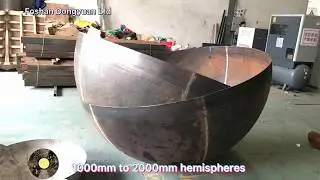 36 inch mild steel spheres, Large  iron balls for fire pits ,sculpture artworks usage