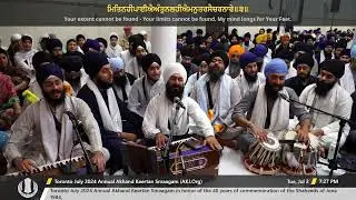 034 Bhai Harpreet Singh Jee Delhi at Tuesday PM Toronto July 2024 Annual Akhand Keertan Smaagam