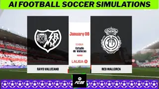 РАЙО ВАЛЬЕКАНО vs MALLORCA ⚽ Ла Лига 2025/26, тур 19 🟩 EA FC 26 Simulation