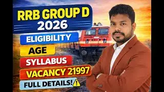 RRB Group D 2026 Explained 🎯 Syllabus | Age | Qualification | Posts | Full Details