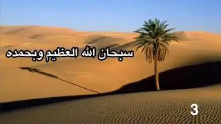 سبحان الله العظيم وبحمده 100 مره