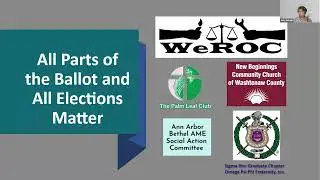 Down Ballot 2024 WeROC - Washtenaw County, Michigan