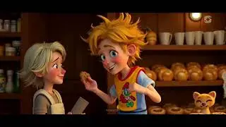 Max, a lively little boy with bright blue eyes and messy blonde hair,