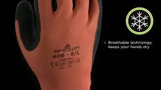 SHOWA 406 - Winter glove in latex and latex foam