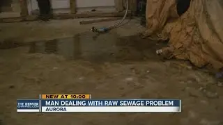 Man dealing with raw sewage problem
