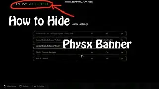 how to remove physx cpu from screen | physx banner | gforgamer