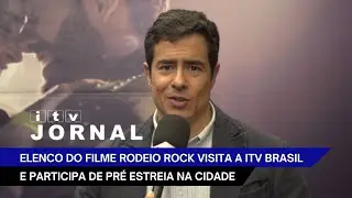 ELENCO DO FILME RODEIO ROCK VISITA A ITV BRASIL E PARTICIPA DE PR&Eacute; ESTREIA NA CIDADE