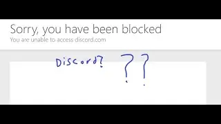 discord Sorry, you have been blocked You are unable to access discord.com what happened???