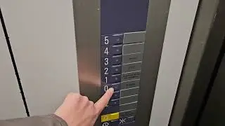 Old Schindler traction elevator/lift in Elisabethenstrasse 15, Basel, Switzerland