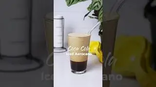 Coca Cola Iced Aerocano Recipe ⬇️ #coffee #coffeelover #asmr #coffeeaddict #aerocano #icedcoffee