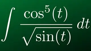 Integral cos^5(t)/sqrt(sin(t))