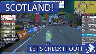Checking out Zwift's new Scotland Map!
