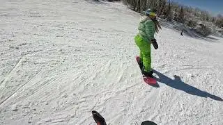 Steamboat Springs, Closing Day Snowboarding, Rudi's Run & Why Not w/ V & Rani 4/16/23