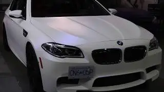 M5 wrapped matte white blue pearl *LAST DELIVERY MILE F10 M5 IN VANCOUVER*