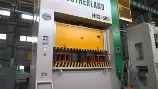 HS2 500 Ton High Speed Mechanical Press up to 100 SPM During Testing | Sutherland Presses