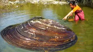 I've finished digging out the pearls of this river clam. That's enough now