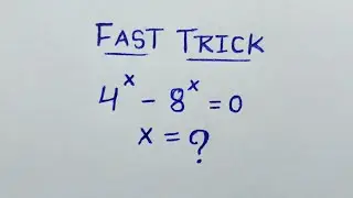 A Nice Algebra Maths Olympiad Problem || Fast Trick 