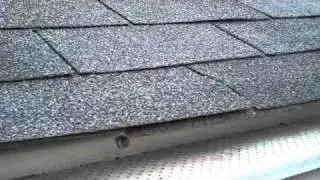 How water drains off a shingle.