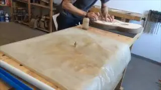 Kris Barnett Guitars - Soundboard Bracing Timelapse
