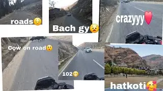  I almost crashed my n160 , crazy solo ride , rohru Bazar, girl reaction  ,hatkoti view