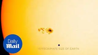 NASA's SDO monitors a sun spot as it rotates into view - Daily Mail