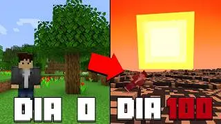 O SOL FICA MAIOR A CADA DIA no MINECRAFT HARDCORE - 100 dias no Apocalipse Solar