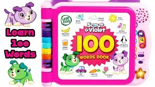 LeapFrog 100 Words Scout and Violet Learning Book Pink (with sound effects) Learn 100 Words Today