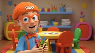 Blippi Derramou a Tinta do Arco-Íris 🌈🎨 | Rimas e Canções Infantis