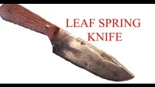 Blacksmithing Knifemaking - Forging Leaf Spring Bush/hunting Knife, Part 1