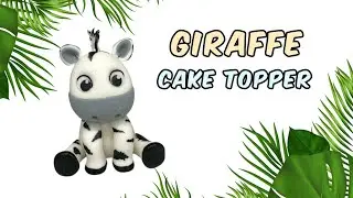 How to make a zebra cake topper with fondant | Cake decorating tutorials | Sugarella Sweets