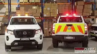REDFLEET Nissan Navara Rail Safety Works Vehicle with Mine Spec Light Bar CRUISER-X