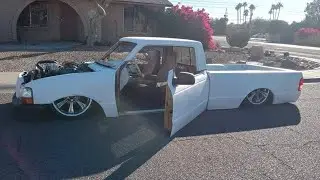 Bagged and doored Chevy V8 swapped Ford Ranger