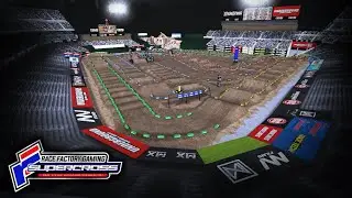 MX Simulator - 2020 Anaheim 2 A2 Supercross Virtual Track Map Preview - MXLocker