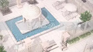 【あつ森】真っ白なプールを作る｜white pool【ACNH】【島クリ】【島クリエイター】【island create】