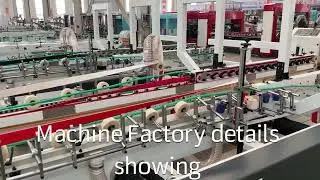 High speed auto stapling and bonding corrugation carton box making machine