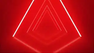 Red Neon Tunnel Loop Background  - 1 Hour No Sound