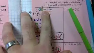 8.3a Notes - Exponential Functions from Two Points (M1)
